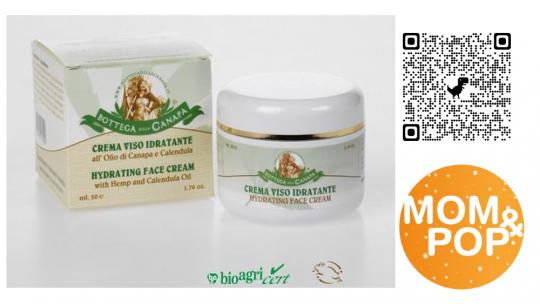 Hydrating Face Cream with Hemp and Calendula Oil 50ml 
