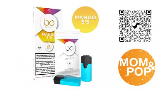 BO Caps (2 pcs.) Mango 5's Nic Salt 20mg 