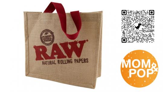 RAW Burlap Shopping Bag 