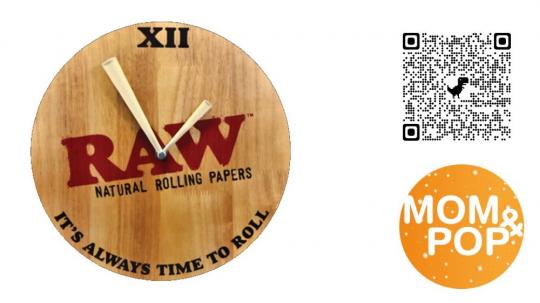 RAW Wooden Wall Clock 