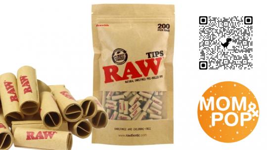 RAW Pre-rolled Tips, Bag 