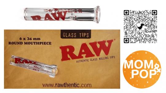 RAW Glass Mouthpiece Round 
