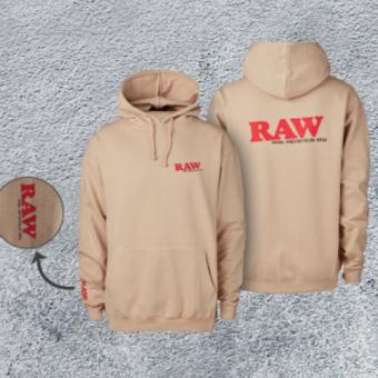 RAW Hoodie College Style Sand 