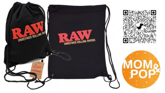 RAW Drawstring Bag Black 