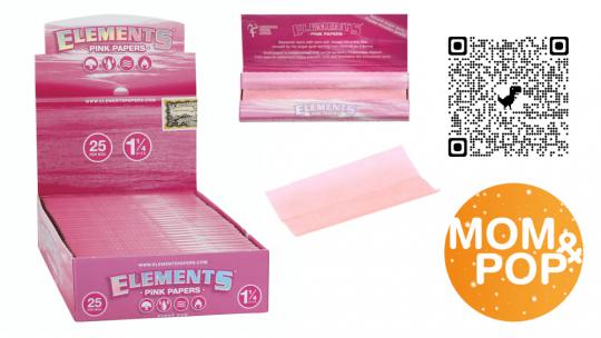 Elements Pink Medium Papers 1 1/4 