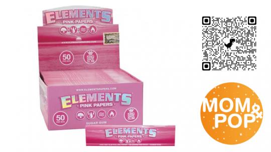 Elements Pink King Size Cellulose Papers 
