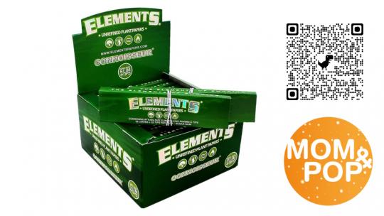 Elements Green Connoisseur King Size Papers + Tips 
