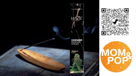 Haze Vanilla Scented Cannabis Incense Sticks 