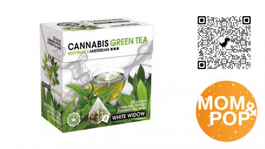 White Widow Green Tea, 20 pyramide bags 