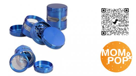 Metal Rotor Blades blue, 4 parts, 56/63 mm 