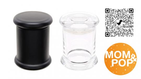Glass Container, airtight, 75/55 mm 