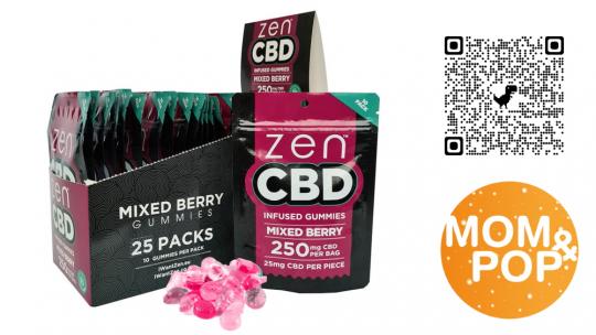 ZEN CBD Infused Gummies Mixed Berry, 60 g 