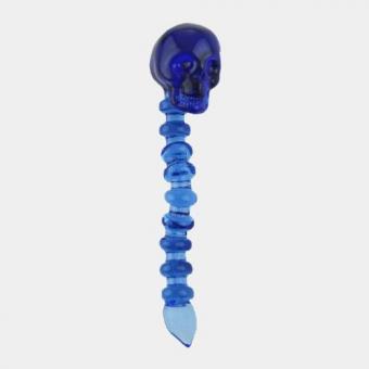 Glass Dabber Blue Skull 